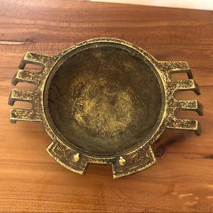 Japanese Cast Crab Ashtray Mid Century Style